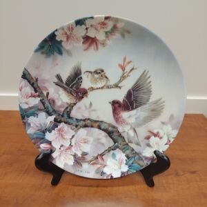 1990 Melody at Daybreak by Lena Liu Nature's Poetry Series Bradex 8.5"